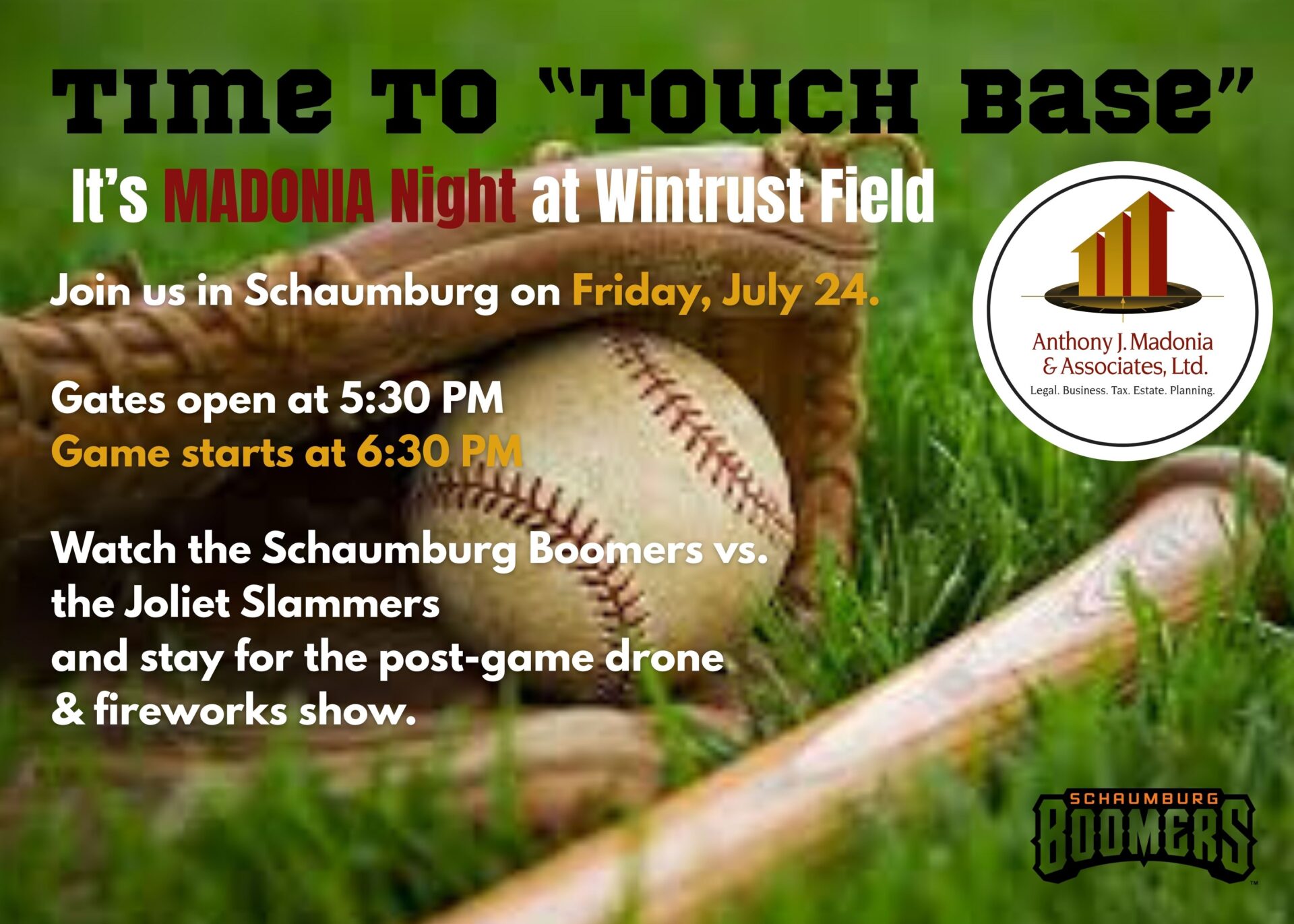 AJM&A night with the Schaumburg Boomers