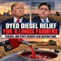 Illinois will temporarily suspend penalties for using dyed diesel fuel on highways for farming and agricultural purposes.
